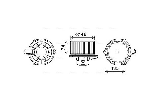 spisfläkt HY8350 Ava Quality Cooling