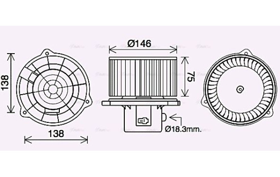 spisfläkt HY8462 Ava Quality Cooling