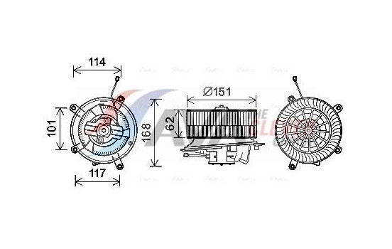 spisfläkt MS8624 Ava Quality Cooling