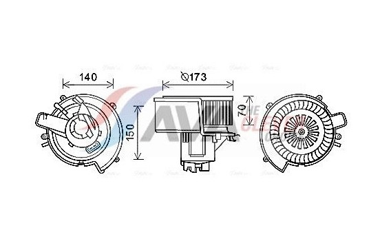 spisfläkt OL8636 Ava Quality Cooling