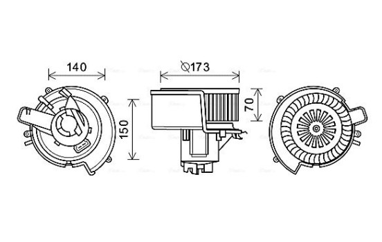 spisfläkt OL8639 Ava Quality Cooling