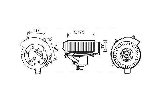 spisfläkt OL8646 Ava Quality Cooling