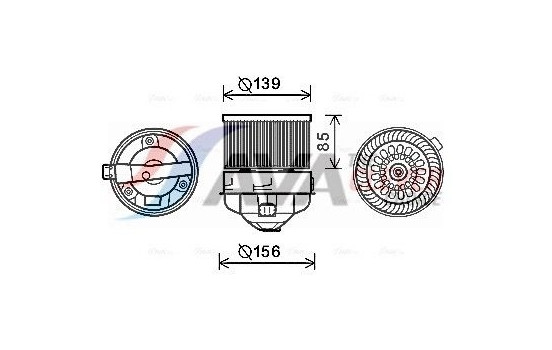 spisfläkt PE8370 Ava Quality Cooling