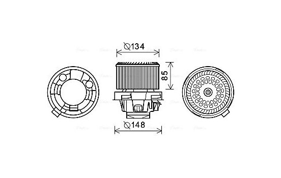 spisfläkt PE8374 Ava Quality Cooling