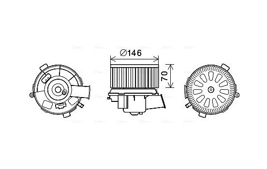 spisfläkt PE8378 Ava Quality Cooling