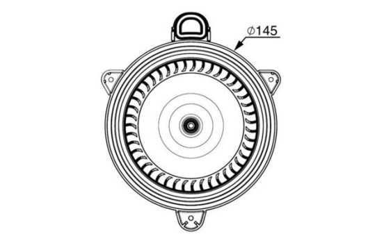 Värmefläkt AB 267 000P Mahle, bild 3