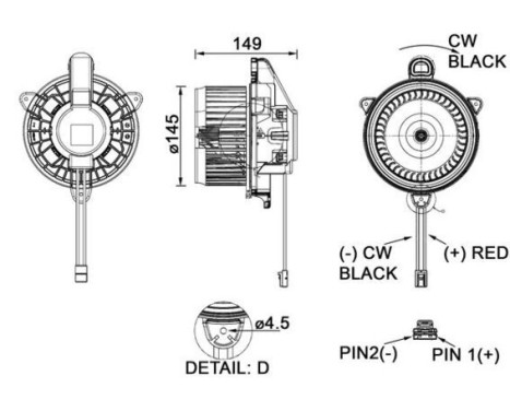 Värmefläkt AB 278 000P Mahle