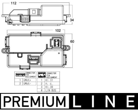 Reglage, kupéfläkt BEHR *** PREMIUM LINE ***, bild 2