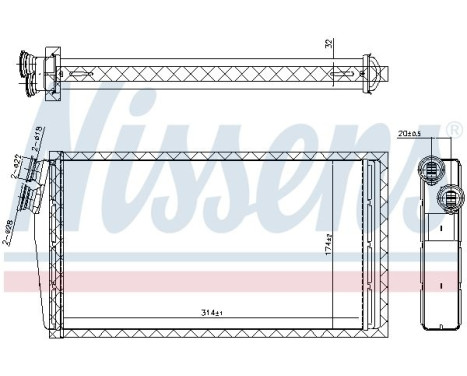 Värmare radiator, innervärme