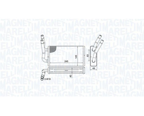 Värmare radiator, innervärme