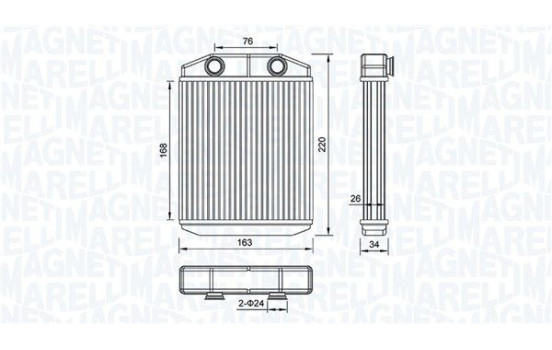 Värmare radiator, innervärme