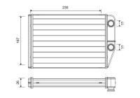 Värmare radiator, innervärme