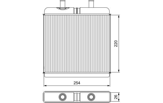 Värmare radiator, innervärme