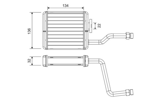 Värmare radiator, innervärme