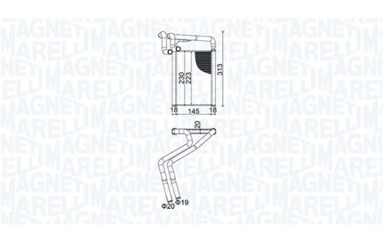 Värmare radiator, innervärme