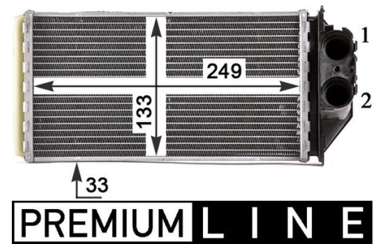 Värmeväxlare, kupévärmare BEHR *** PREMIUM LINE ***