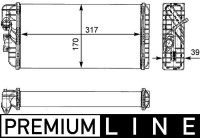 Värmeväxlare, kupévärmare BEHR *** PREMIUM LINE ***