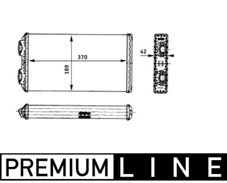 Värmeväxlare, kupévärmare BEHR *** PREMIUM LINE ***