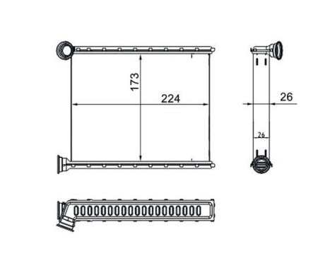 Värmeväxlare, kupévärmare BEHR