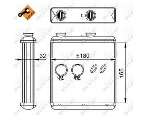 Värmeväxlare, kupévärmare EASY FIT, bild 6