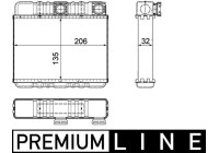 Värmeväxlare, kupévärmare PREMIUM LINE