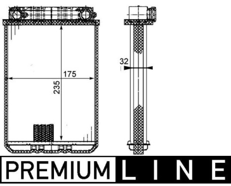 Värmeväxlare, kupévärmare PREMIUM LINE
