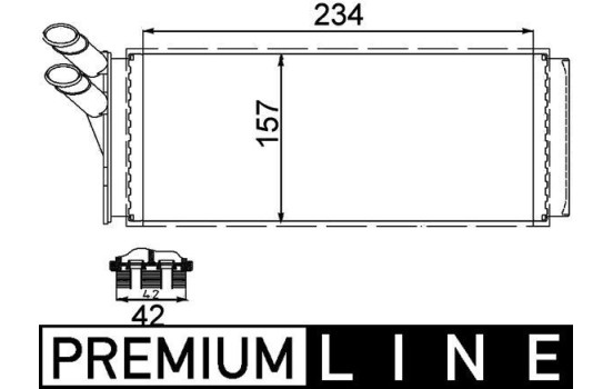 Värmeväxlare, kupévärmare PREMIUM LINE