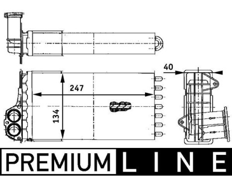 Värmeväxlare, kupévärmare PREMIUM LINE