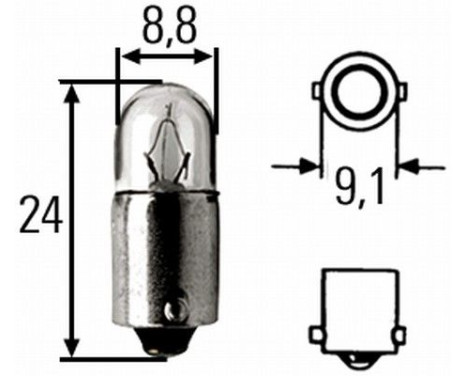 Hella Heavy Duty T2W, 24V2W, Image 2