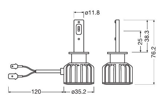 Osram LEDriving HLT Bright 24v H1, Image 3