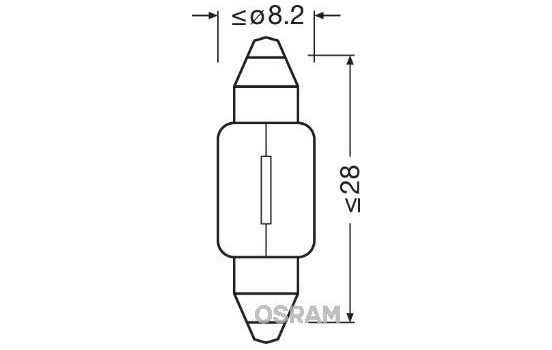 Osram Original 24V 3W 8.2x28mm, Image 2