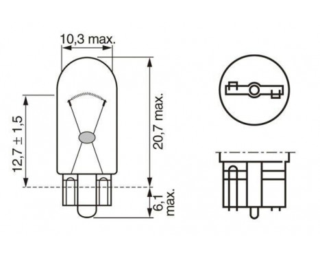 Bosch 12V W5W W2.1X9.5D - 10 pieces, Image 6