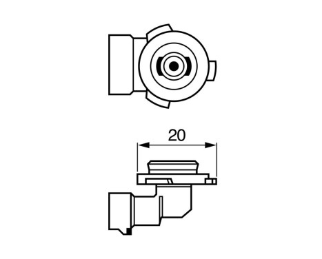 Bosch fog lamp 12V H10 PY20D, Image 6