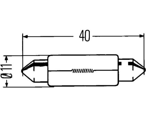 Hella Standard C10W, 12V10W, Image 4