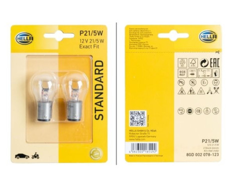 Hella Standard P21/5W, 12V