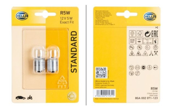 Hella Standard R5W, 12V5W (2 pieces)