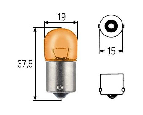 Hella Standard RY10W, 12V10W, Image 2