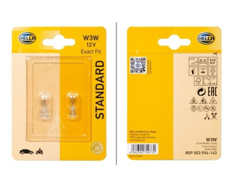 Hella Standard W3W, 12V3W, Image 2