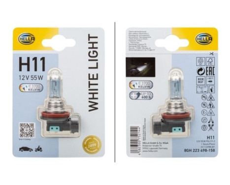 Hella White Light H11, 12V55W, Image 2