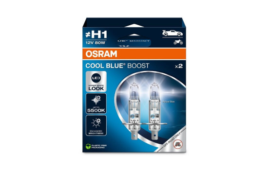 Osram Cool Blue Boost H1, 12V80W (2 pieces)