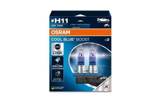 Osram Cool Blue Boost H11, 12V 75W (2 pieces)