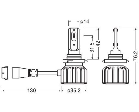 Osram LEDriving HL BRIGHT HB3/H10/HIR1, Image 3