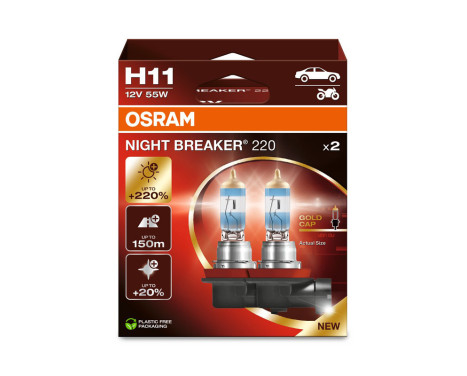 Osram Night Breaker 220 12V H11 - 2 pieces