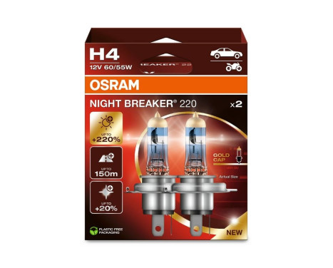 Osram Night Breaker 220 12V H4 - 2 pieces, Image 6