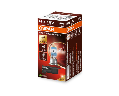 Osram Night Breaker 220 Halogen lamp - H11 - 12V/55W - per piece