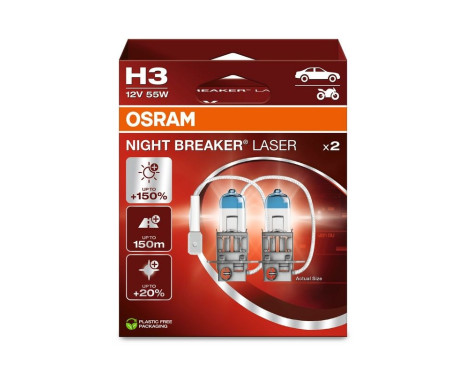 Osram Night Breaker Laser - H3 - set of 2 pieces