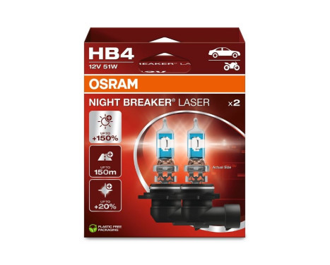 Osram Night Breaker Laser - HB4 - set of 2 pieces
