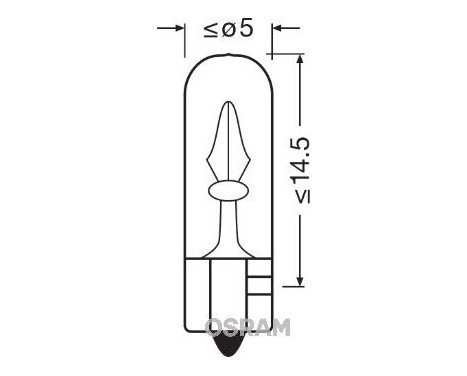 Osram Original 12V W1W T5, Image 3