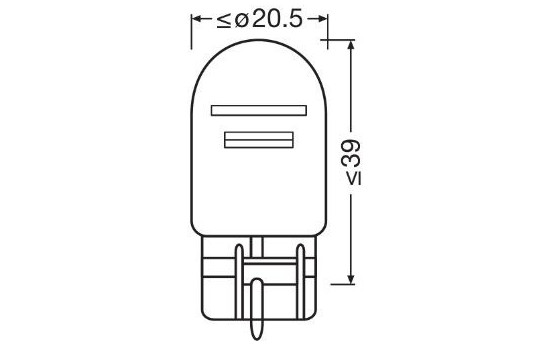 Osram Original W21/5W, 12V5W (2 pieces), Image 3