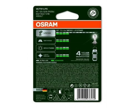 Osram Ultra Life 12V H7 55W, Image 2